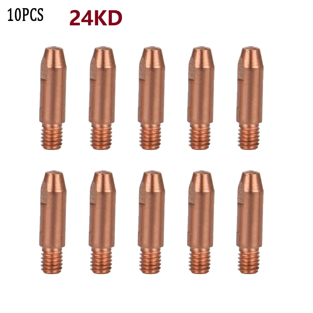 10pcs 0.8mm MIG Welding Nozzle Contact Tips Gas Diffuser Connector Holder Torch Contact Semi-automatic Welding Nozzle 15/24/36KD welding helmets for sale