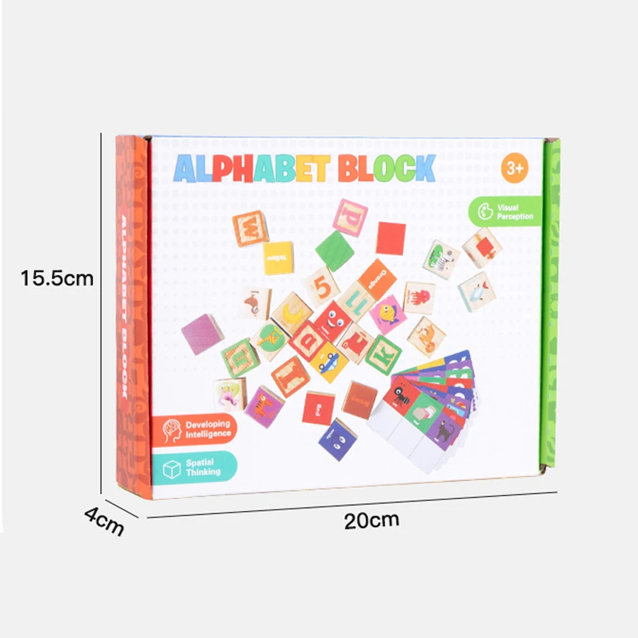 モンテッソーリ木製数字ブロック早期学習おもちゃ子供向け文字形状色動物認知就学前教育パズル
