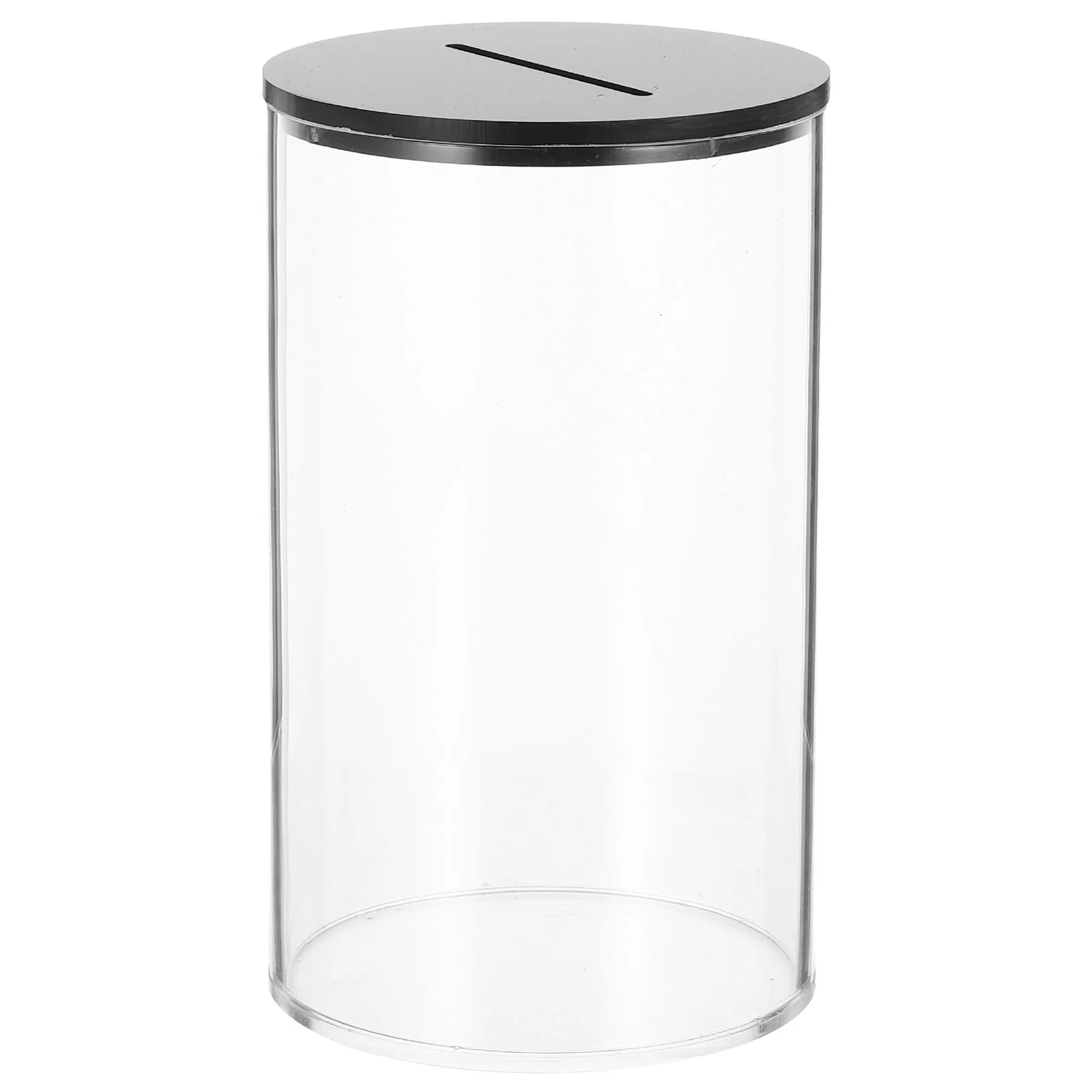 Transparent Acrylic Savings Jar Bank Money Box Cash Storage Container Reusable Tip Jar Bartender Restaurant Change ganizer 3