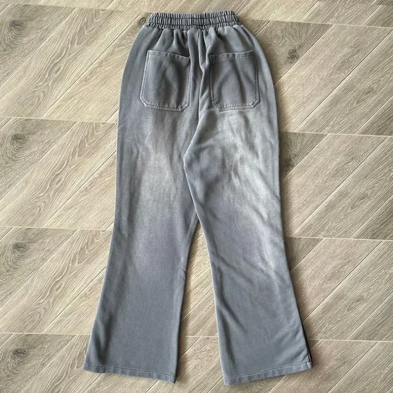 

2024ss Washed Pants 1:1 Best Quality Women Jogger Drawstring Sweatpants Oversized Mens Pants