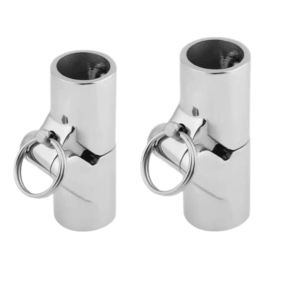 

22 or 25mm Marine Hardware Stainless Steel Folding Swivel Coupling Pipe Connector Boat Fitting Connector Yacht Boat Accessories