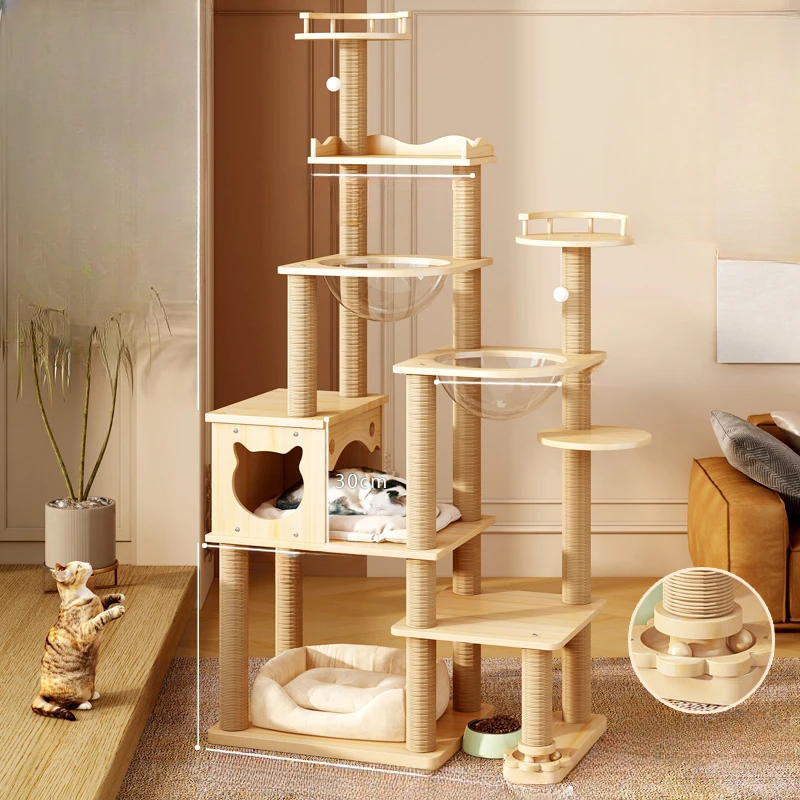 

Large Shelf Cat Scrapers Claw Sharpener Toys Tree Tower Cute Nest Cat Scrapers Board Drapak Dla Kota Cat Supplies MR50CS