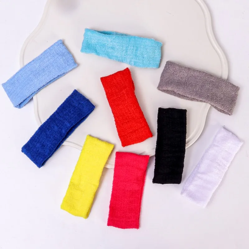 Sweatband Headwear Men Sports Headband Fitness for Woman Hair Wrap Brace Elastic Cycling Yoga Running Fashion Hair Accessorie