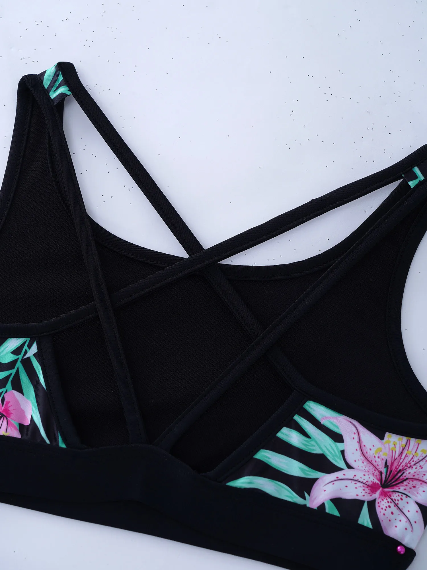 Kids Girls 4 Pcs Upf 50+ Swim Cover Up Sets Long Sleeve Zip Up Rashguard Shirts Tankini Bra Brief with Shorts Athletic Swimsuit 6