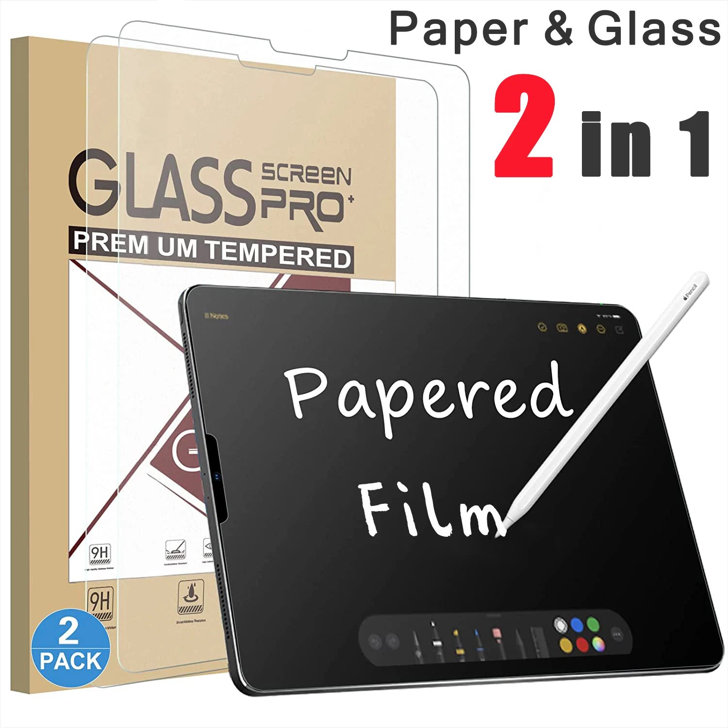 Protetor de Tela de Vidro Temperado para Samsung Galaxy Tab Filme de Papel a9 a8 a7 Lite a 10.1 Tab a 10.1 10.5 Tab S5e s6 Lite s7 s9 fe s8 Plus