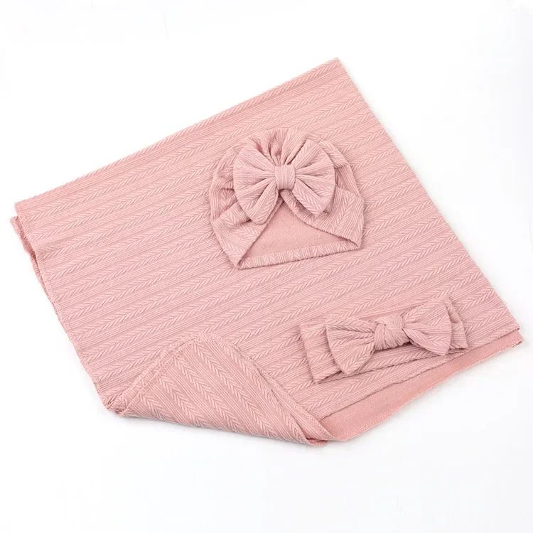 Baby Swaddle Quilt Set Newborn Polycotton Three-piece Set