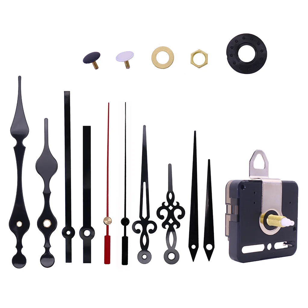 

Бесшумный кварцевый механизм для самостоятельной сборки настенных часов, механизм без тикания, запасные части для самостоятельного ремонта, набор для замены с 4 парными стрелками