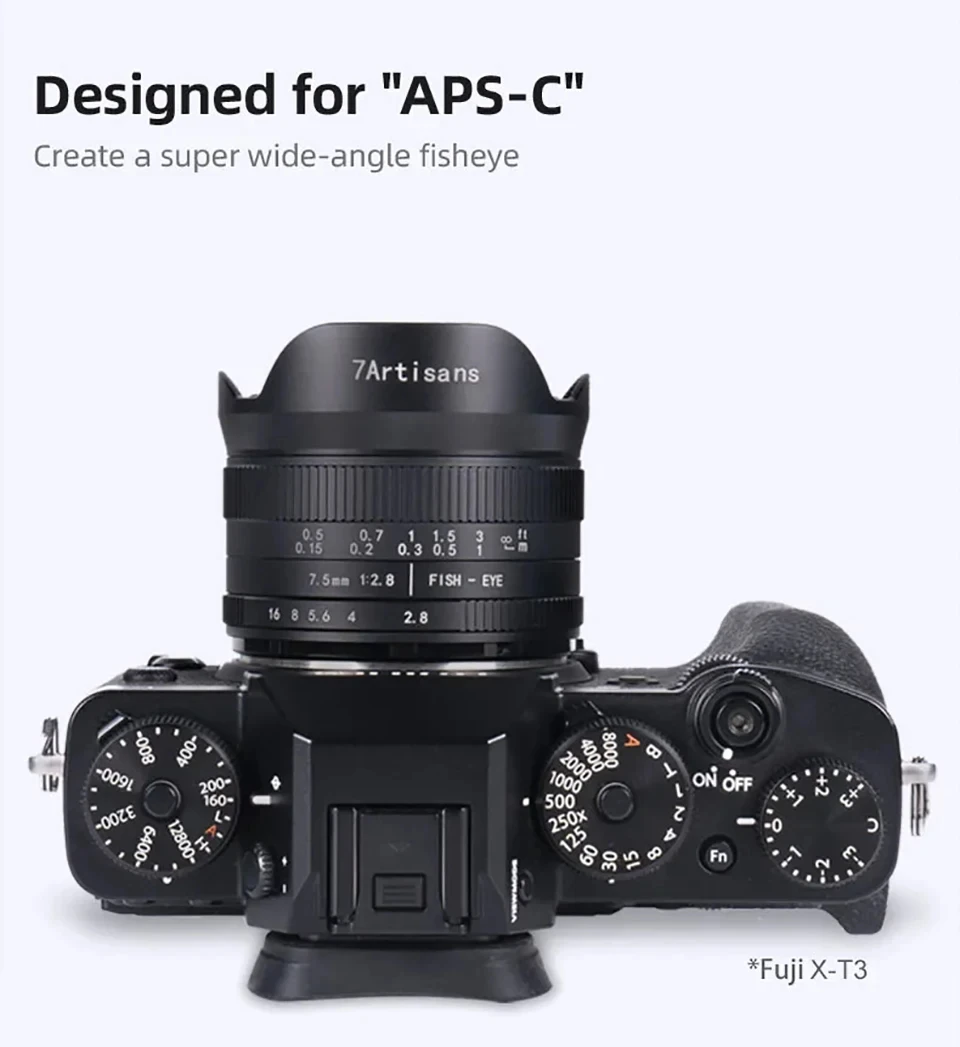 7artisans mf 7,5mm f2.6ii Ultra-Wide-Fisheye-Prime-Objektiv mit APS-C rahmen für die Fotografie mit Sony E-Mount a6400 a6000 zve10 a7riii – Detail 2