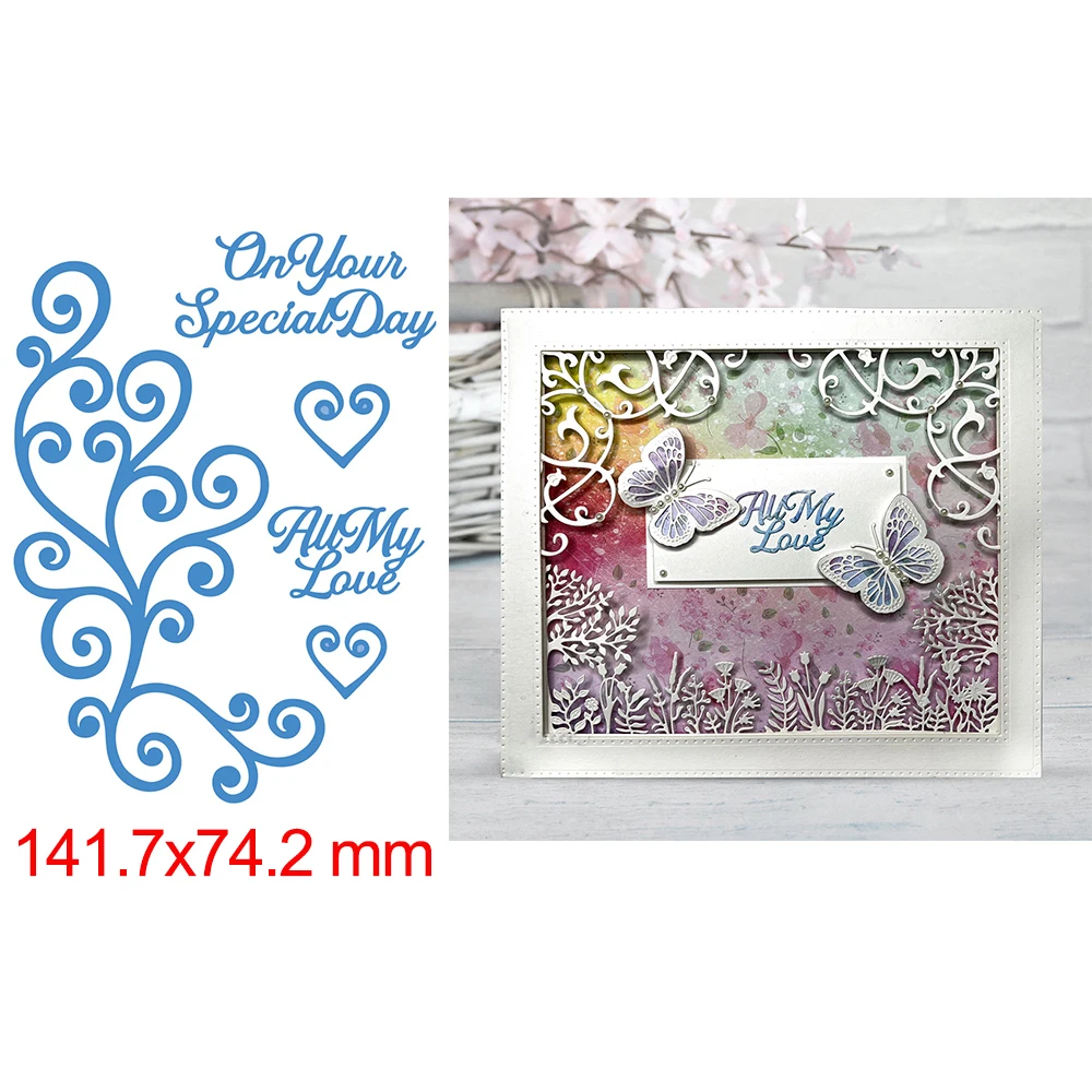 Flourish Garden Metal Cutting Dies for DIY Scrapbooking and Cardmaking