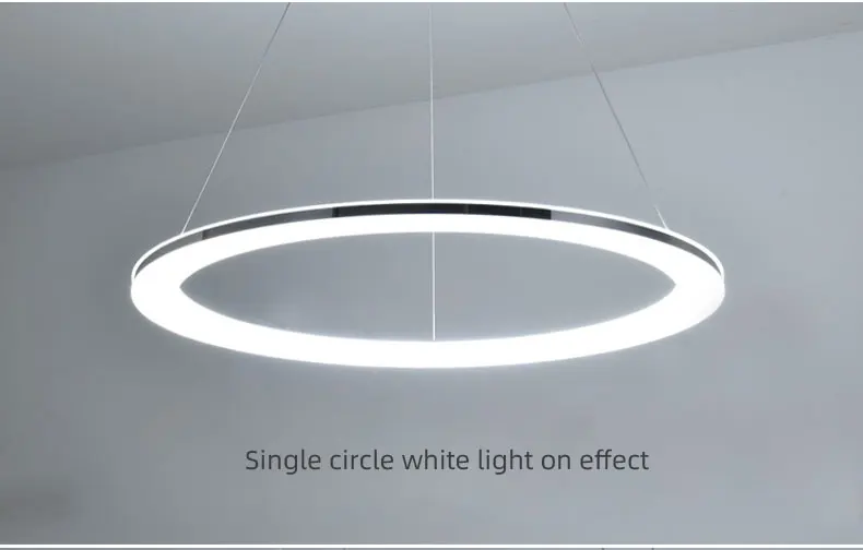 black pendant light Modern simple living room chandelier circle above the dining room lighting study office decorative lamp pendant restaurant light gold ceiling lights