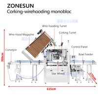 ZONESUN Monobloc Corking Machine | Automatic Wine & Sparkling Cider Packaging System ZS-YG17 6