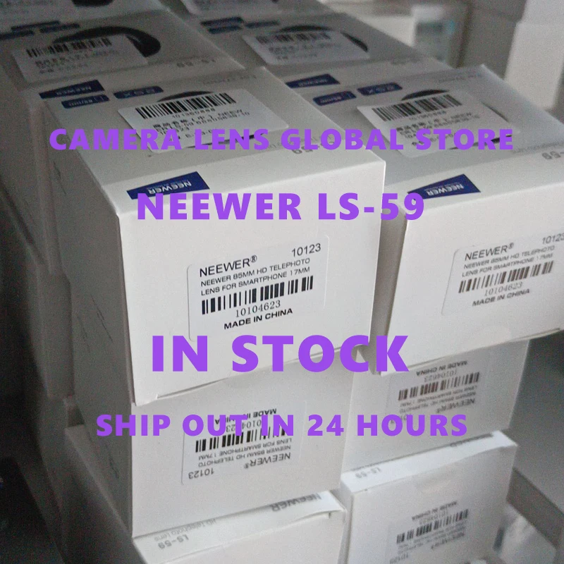 NEEWER LS-59 HD 85MM Telephoto Phone Lens 17mm Backplate 2.5X Magnification for SmallRig NEEWER iPhone Samsung Phone