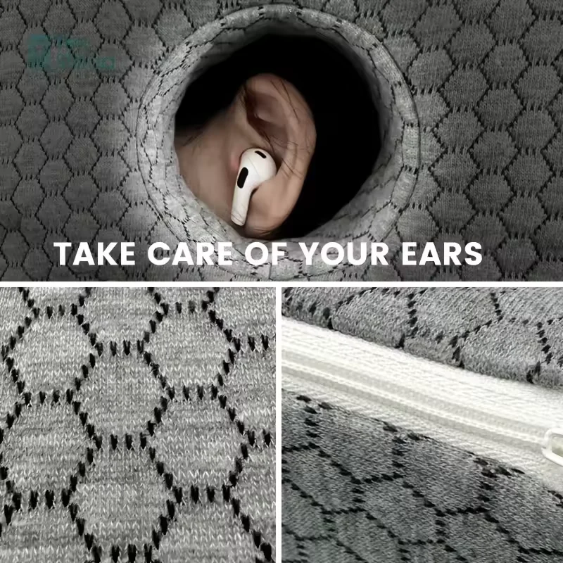 Ear Piercing Pillow for Side Sleepers and Ear Pain Inflammation with Hole Sleeping Pillow Guard