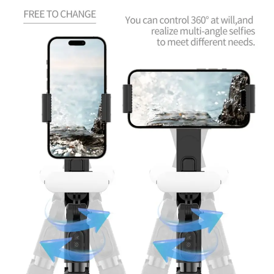 Gimbal Stabilisateur 3 Axes pour Smartphone avec Télécommande Détachable