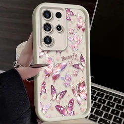 Elegant Purple Butterfly Phone Case - Stylish Protective Etui - S22 (1)