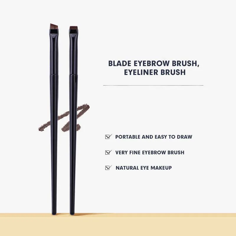 Makeup Brushes 1/2pcs Blade Makeup Brushes Eyebrow Eyeline Brush Angled Flat Finer Cosmetic Brush Professional Liner Brow Make Up Tool