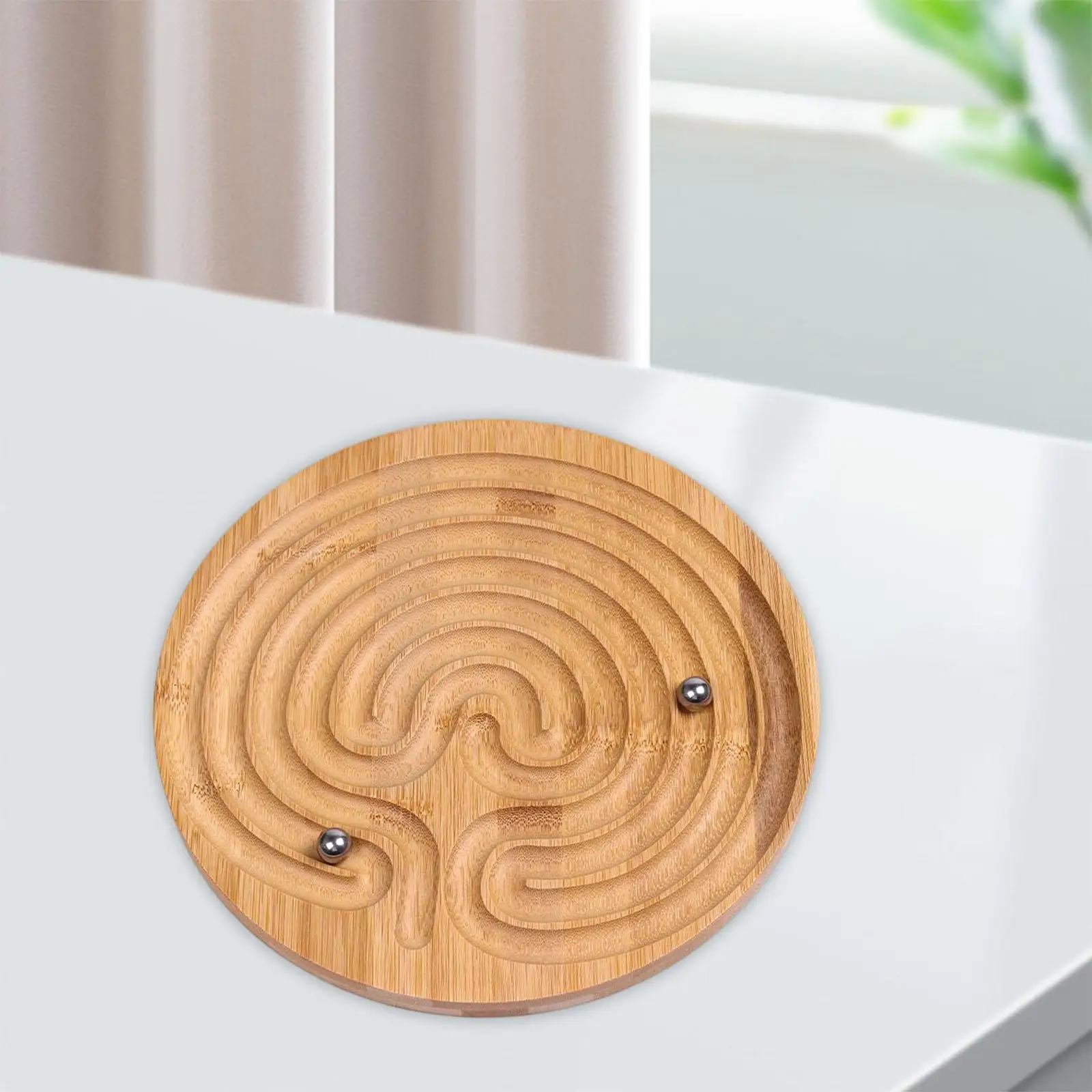 Wooden Labyrinth Game Learning Educational Toy Maze Board Game Ball Maze Game 6
