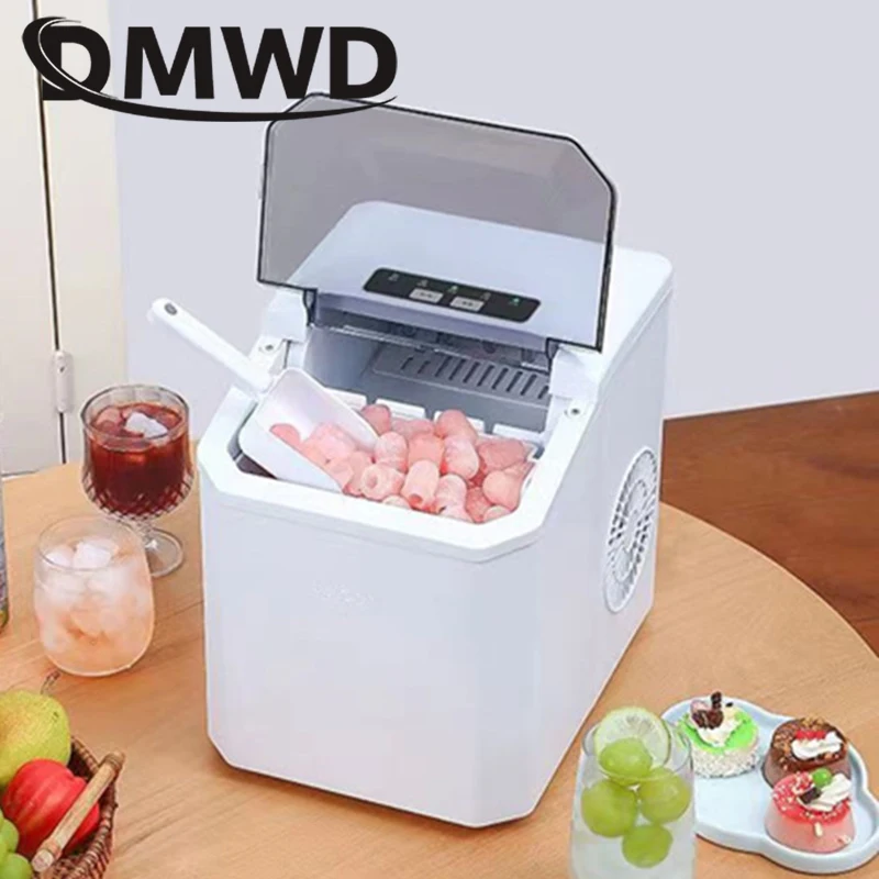 Portable Automatic Electric Ice Cube Maker Mini Bullet Round Cylindrical Ice Making Machine 12kgs 24H Bar