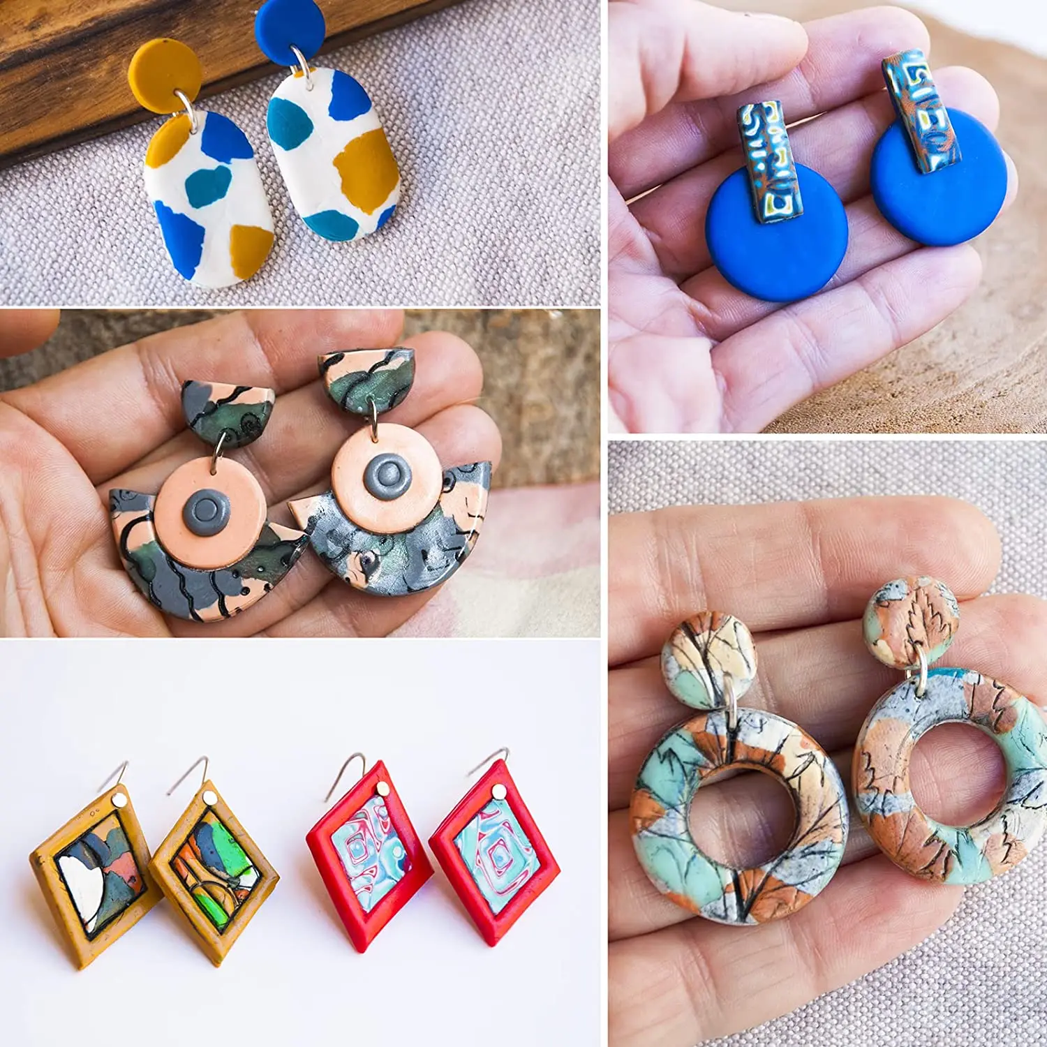 Christmas Series Mini 21pcs Soft Pottery Polymer Clay Cutter Jewelry  Earrings Ornaments Modeling Handmade Cutting Tools - AliExpress
