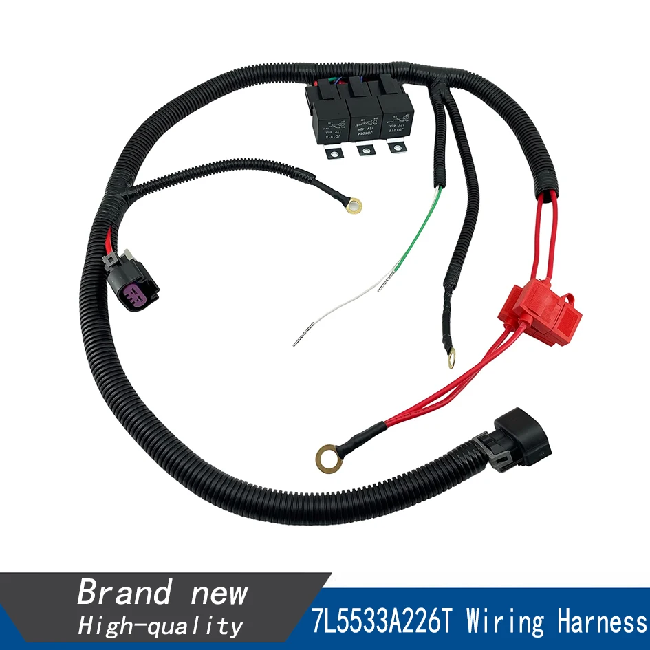 Dual Electric Fan Upgrade Wiring Harness 1999&ndash;2006 ECU Control 7L5533A226T electric fan car fan