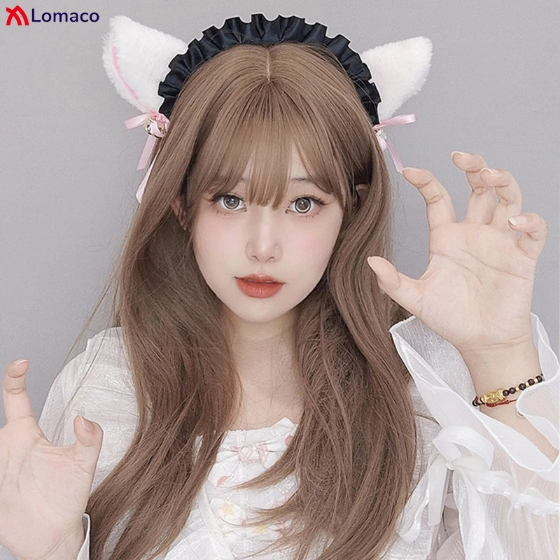 Fascia Per Capelli Con Orecchie Da Gattino E Coda In Tessuto, Costume Carino Per Ragazze, Accessorio Cosplay E Feste A Tema - 5