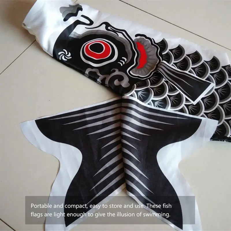 Flag Japanese Carp Windsock Hanging Koinobori Wind Streamer Decor Garden Flags Windsocks Kite Outdoor Spiral Socks Car Column 3