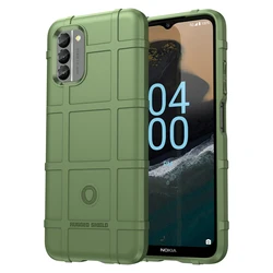Soft Shield Anti-Knock Heavy Silicone Phone Case with Armor Protection for Nokia G400 (Army green)