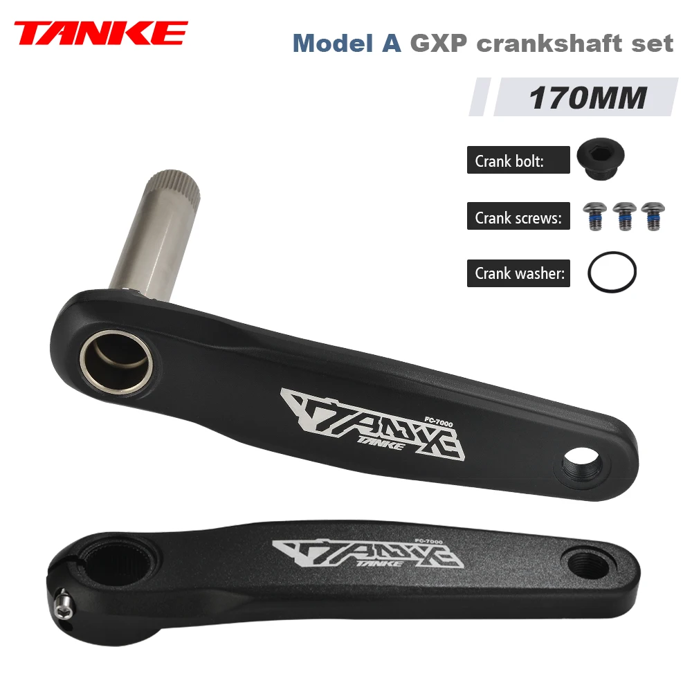 TANKE MTB Crankset 170mm Mountain Bike Crank Narrow Wide Chainring
