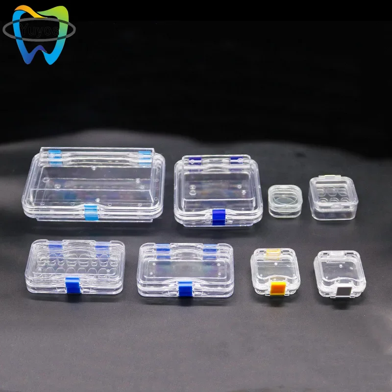 Plastic Transparent Dental Box Denture Storage Box with Film Membrane ...