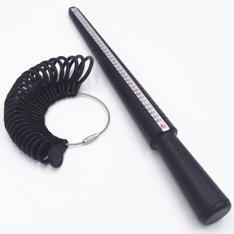 Narzędzia jubilerskie Rozmiar pierścionka Trzpień Stick Finger Gauge Ring Sizer Pomiar zestawu narzędzi jubilerskich Rozmiar pierścionka Modne narzędzia jubilerskie