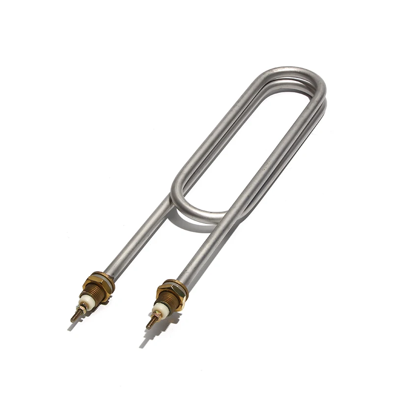 Lujinxun-elemento de Aquecimento Elétrico para Carro de Arroz 304ss Tubo Duplo em Forma de u 220v 380v M16 M18 Fio de Cobre 2kw 3kw 4kw