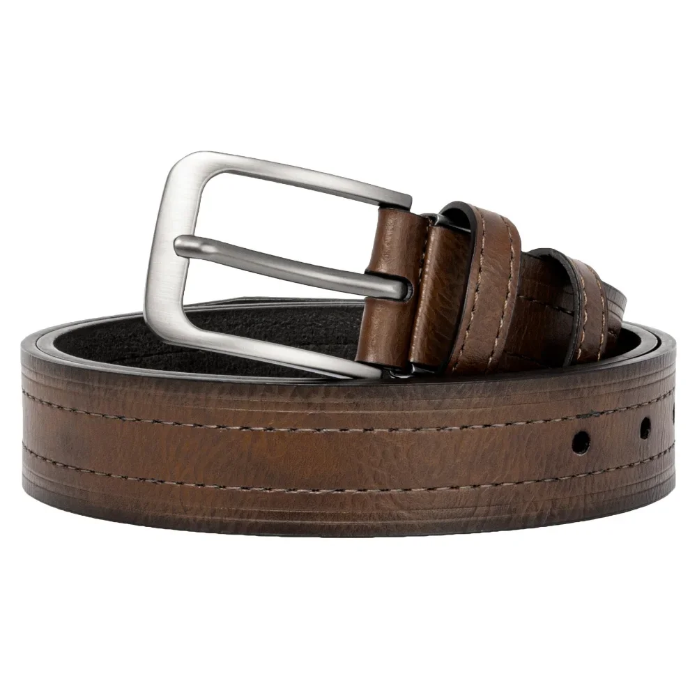 Herren Leder Mode klassischen Gürtel Metall Nadel schnalle lässig Rindsleder Herren Vintage Jeans Gürtel Geschenke Gürtel für Frauen – Detail 6