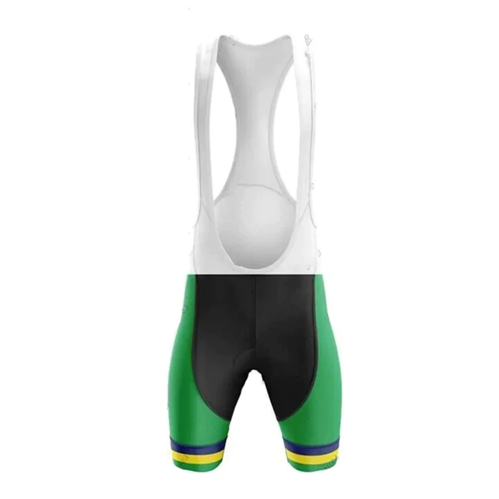 

Brazil Brasil Pro Cycling Bib Shorts Men Bike Bicycle Pants Summer Road Tights Cycle MTB Ride Mountain Breathable Gel Pad