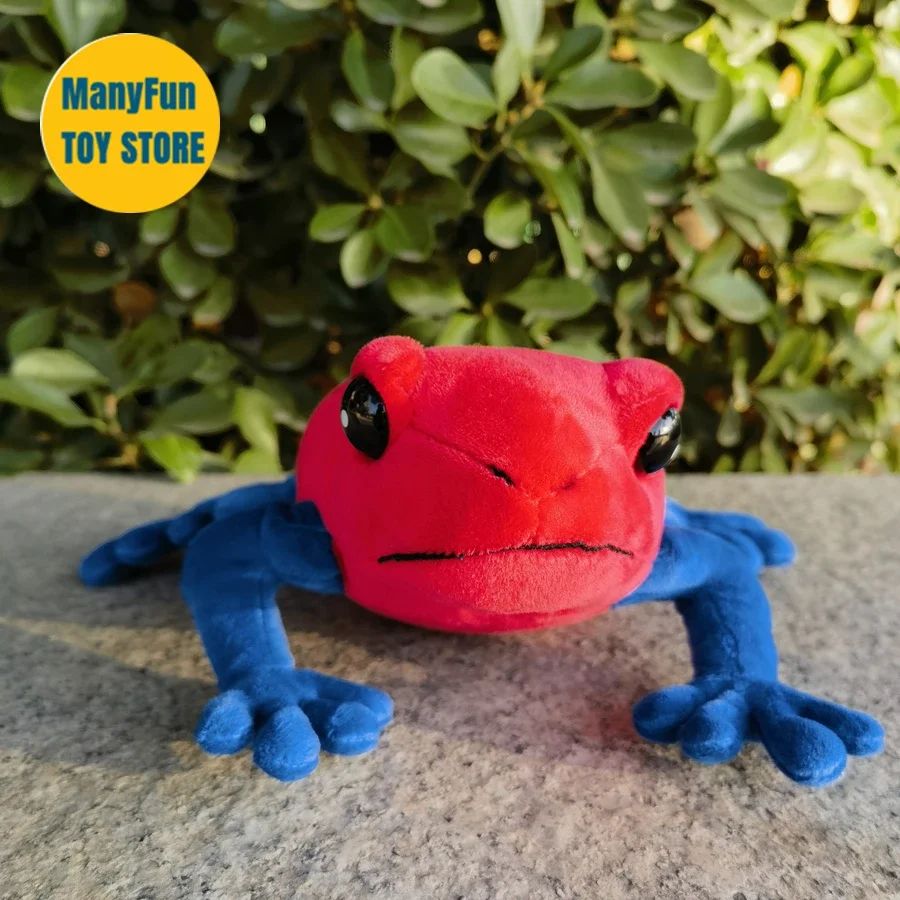Oophaga Pumilio High Fidelity Poison Dart Frog Plushie Poison Arrow Frog Plush Toys Lifelike Animals Simulation Stuffed Doll Toy 5