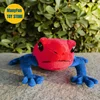 Oophaga Pumilio High Fidelity Poison Dart Frog Plushie Poison Arrow Frog Plush Toys Lifelike Animals Simulation Stuffed Doll Toy 5