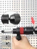 2.4-6.4mm Professional Electric Rivet Nut Gun Adapter Automatic Riveting Nail Gun Cordless Riveting Tools With Wrench And Handle 6