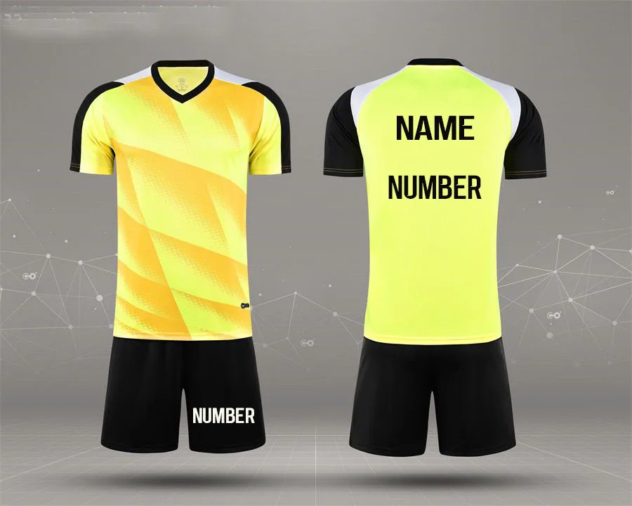 Soccer Jersey Set Men Football Uniform,Soccer Futbol Child Football Men Tracksuit 3XS-4XL