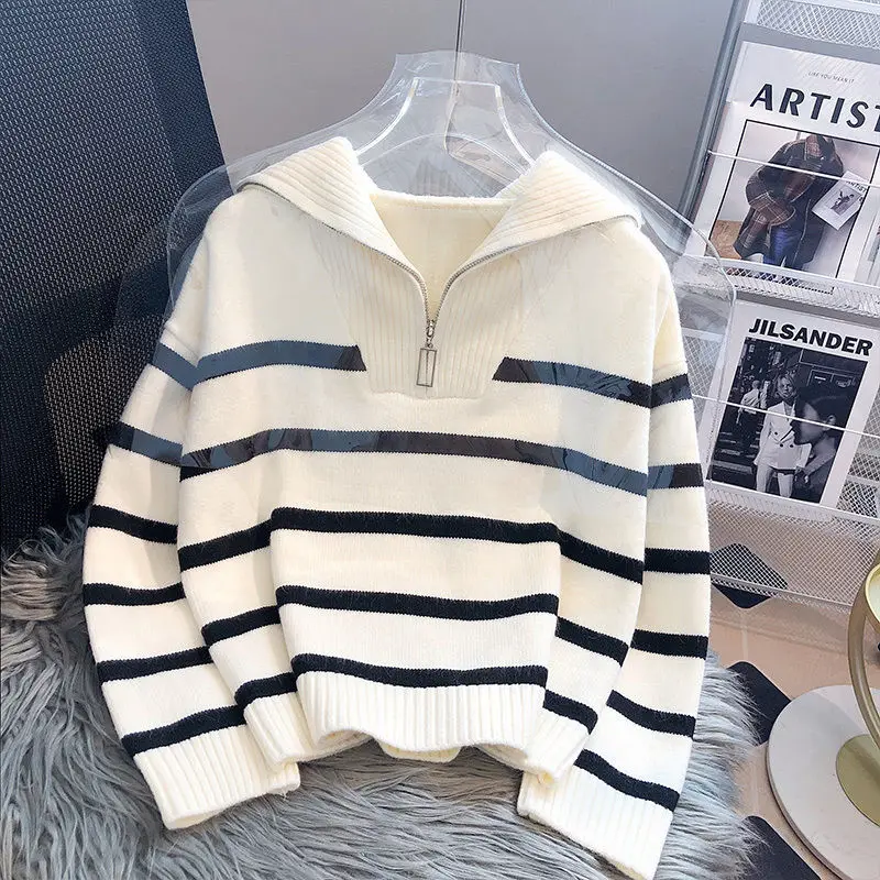 Sweater Pullover Women Spring and Autumn Underwear 2023 New Zipper