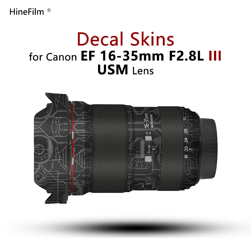 

for Canon EF16-35 f2.8L III Lens Sticker Wrap Cover Skin For Canon EF 16-35mm F2.8 III USM Len Decal 1635 Anti-Scratch Protector