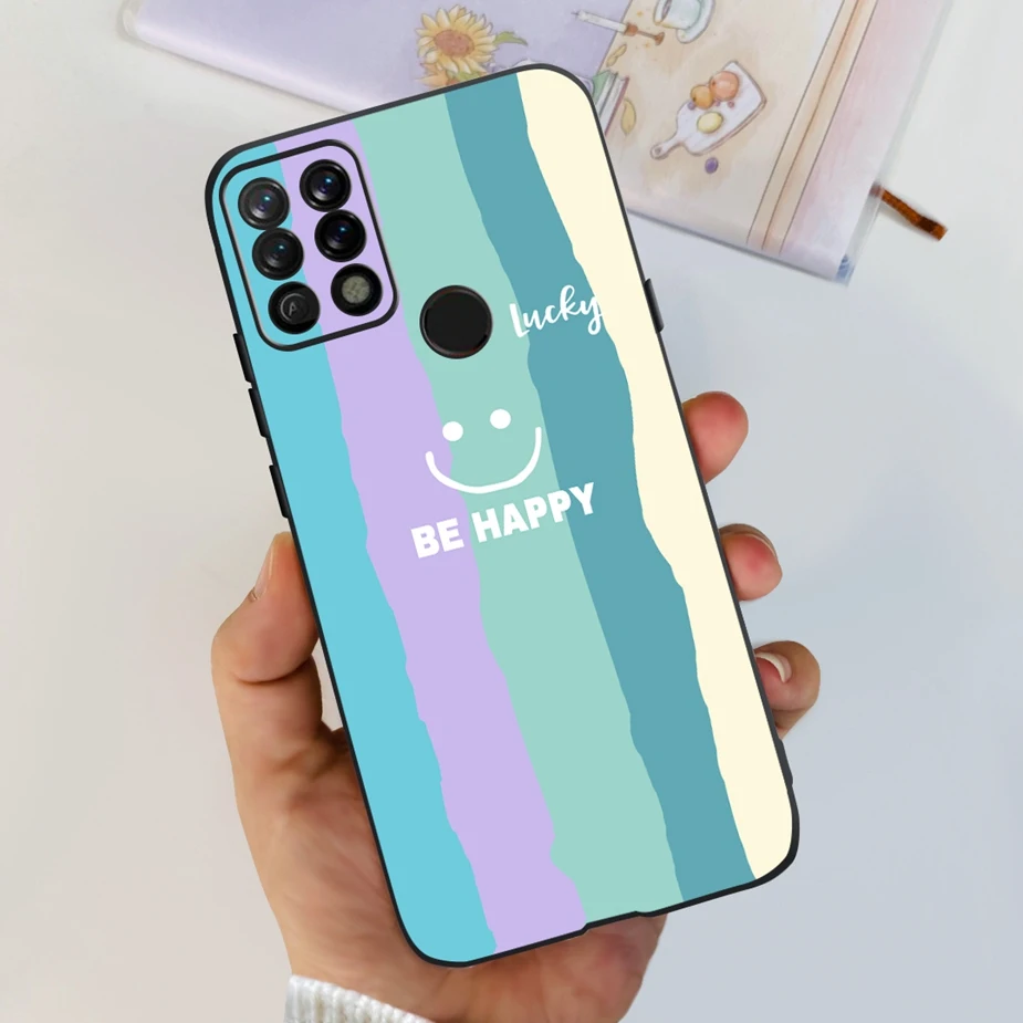 Colorful Matte Silicone Phone Case with Bumper Protection - 6.8'' Back Cover