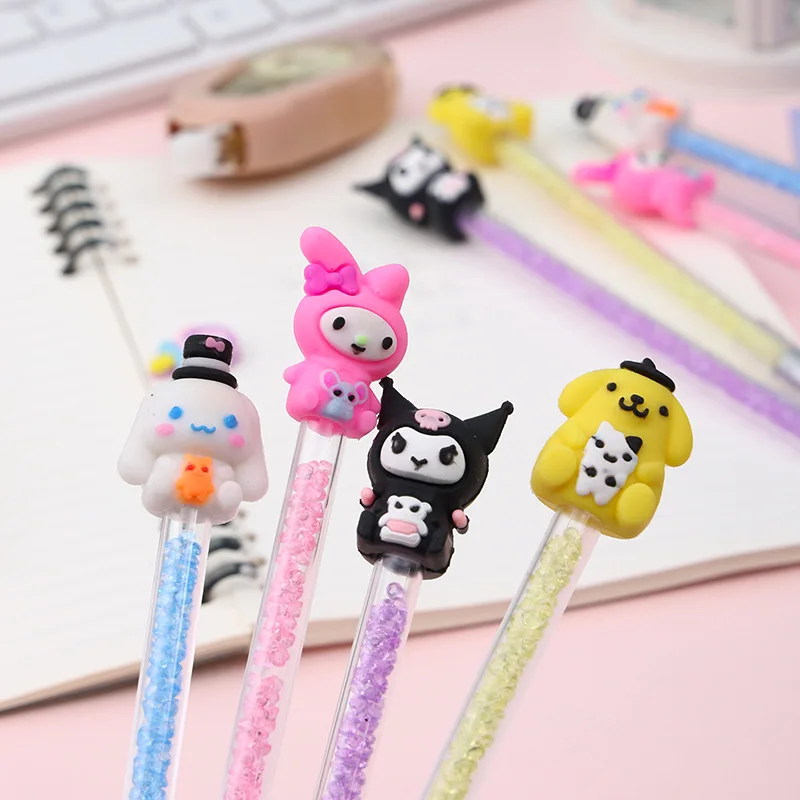 12/24pcs Sanrio 부드러운 접착제 Hb 영원한 연필 높은 찾고 다이아몬드 학생 쓰기 펜 깨지기 쉽지 않은 날카로운 편지지 선물