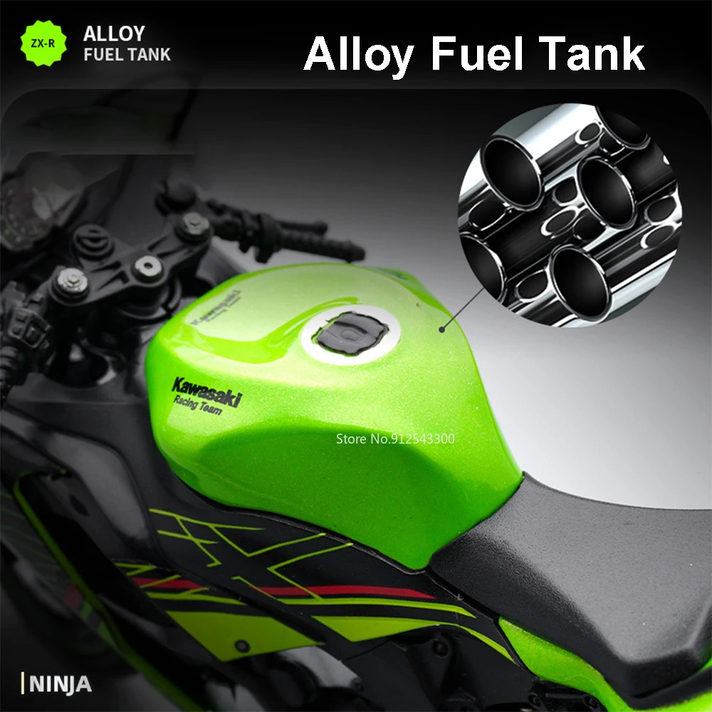 1/12 Kawasaki Ninja ZX-6R Alloy Motorcycle Model Toys Car