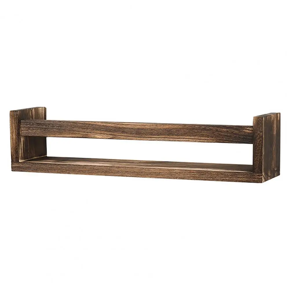 

Nursery Decor Bookshelf Wooden Wall Storage Rack for Kitchen Baby Supplies Heavy Duty Organizer with Anti-slip for Seasonings