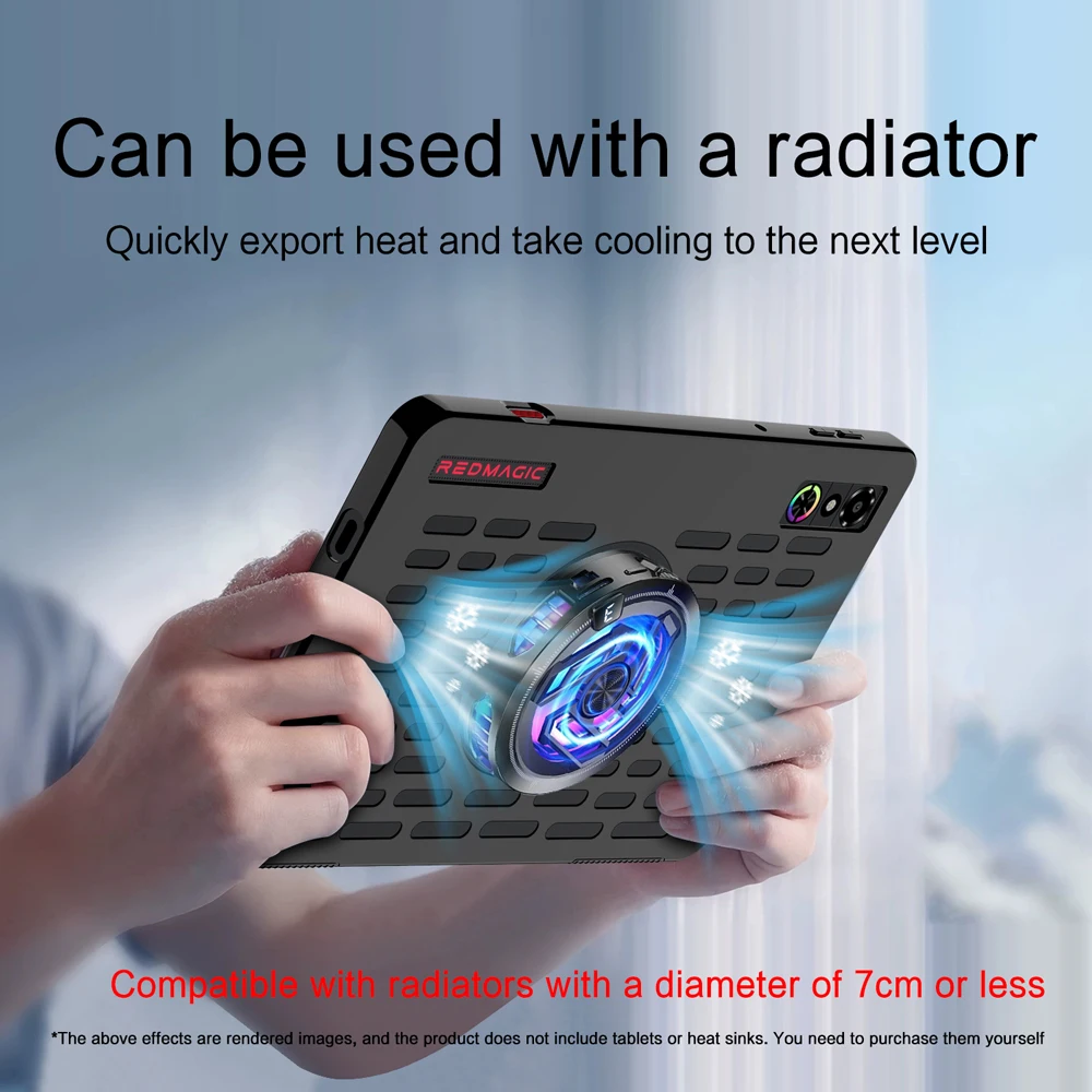 Hollow Cooling TPU Back Cover for Gaming Tablets - Soft Shell Case