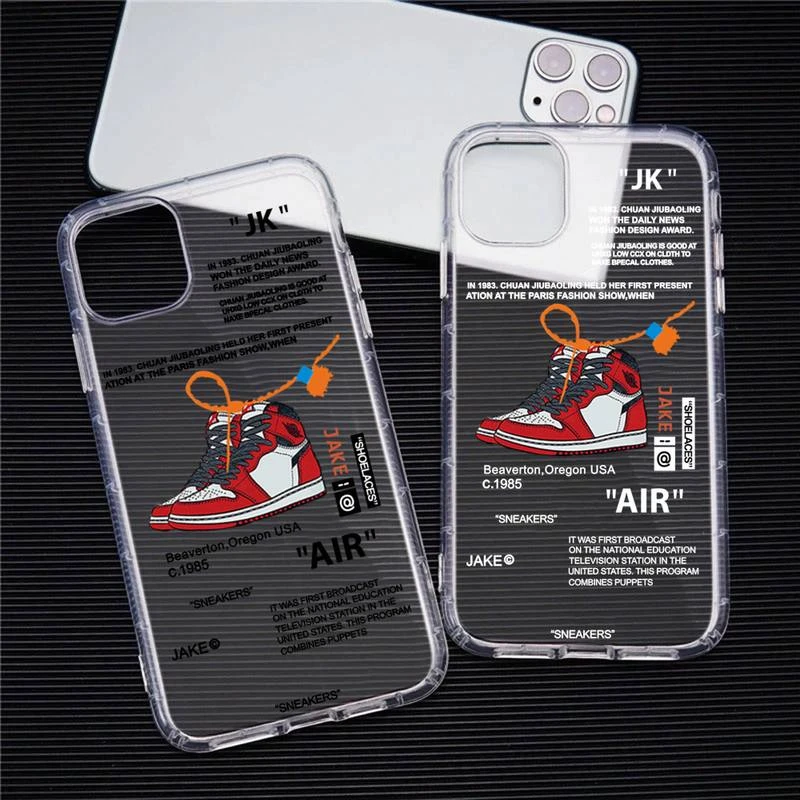 Koel cement Score Hot Off Sports Shoes Brand White Label Phone Case For iphone 14 Plus 13 12  Mini 11 Pro Max XS X XR Soft Transparent Cover| | - AliExpress