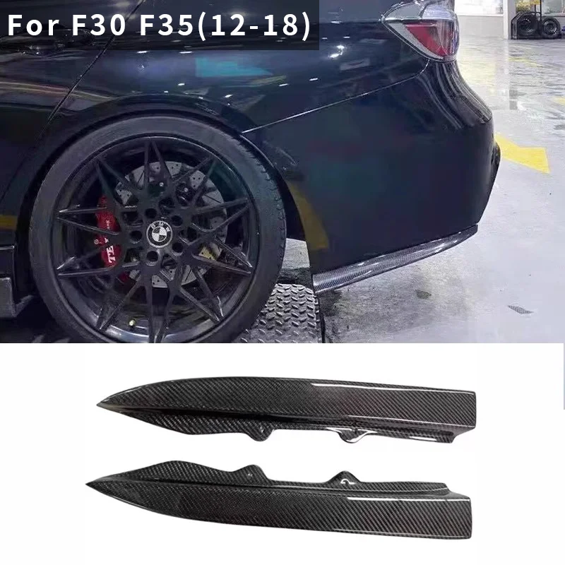 Real Carbon Fiber G20 G28 E92 F30 F35 BMW 3 Series rear corner bumper spoiler Diffuser Wrap AngSide Splitters modify Body Kits