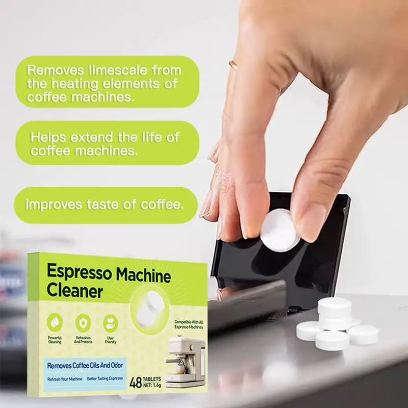 Coffee Machine Cleaning Tablets Safe Effective Descaling Tablets For Water Bottle Coffee Maker Pot tea cup Cleaning Tabs