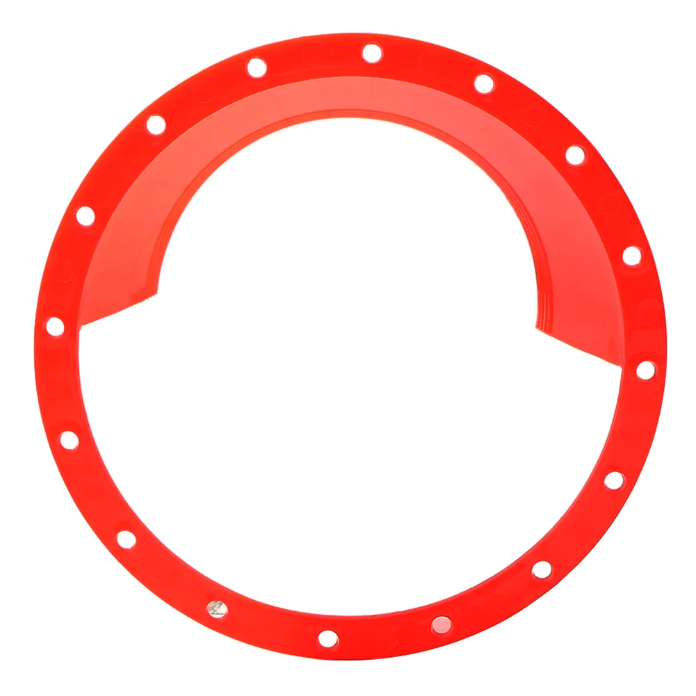 2Pcs 6.5Inch Car Audio Refit Speaker Waterproof Cover Red Audio Rust Protection Pad Universal Car Audio Speaker Ring