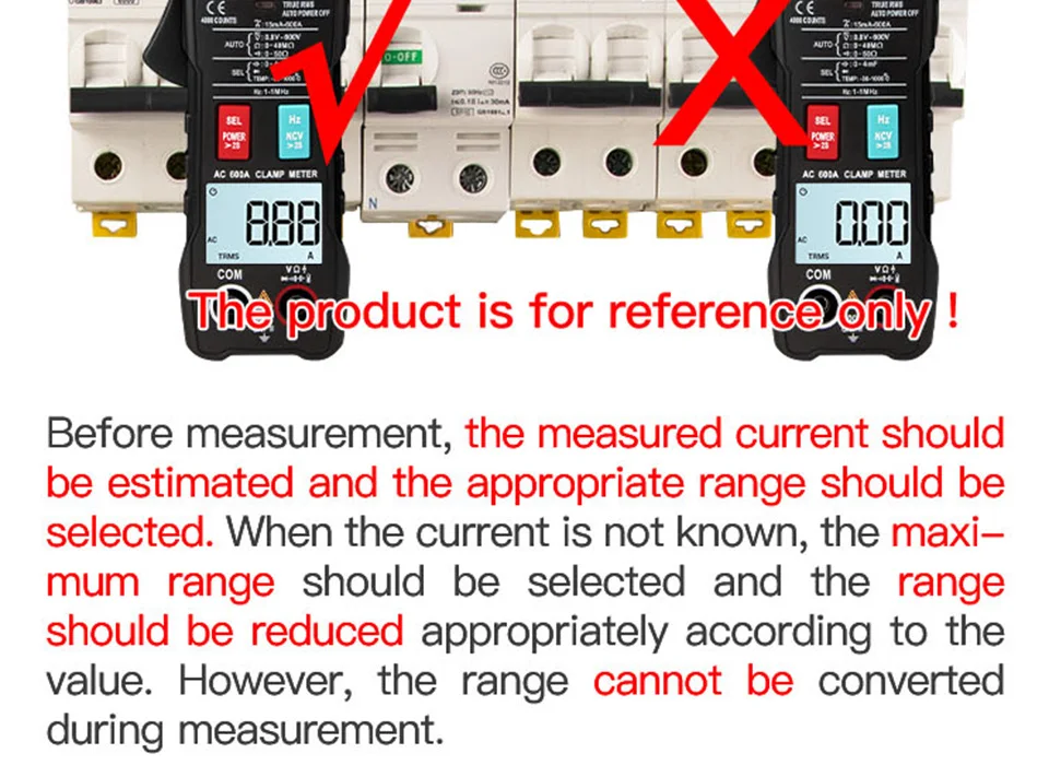 ANENG ST180 4000 Counts Digital Clamp Meter AC Strom Multimeter Amperemeter Spannung Tester Auto Amp Hz Kapazität NCV Ohm Werkzeug – Detail 14