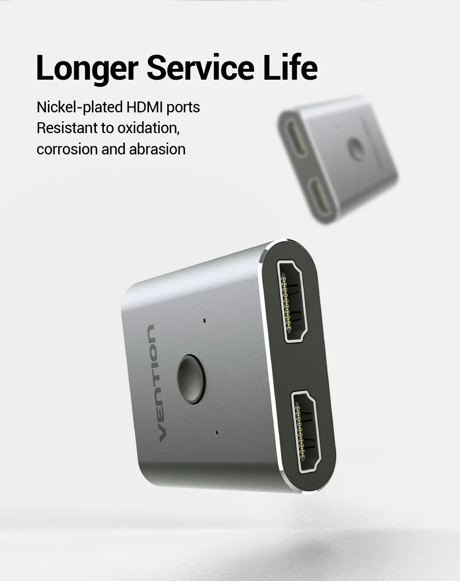 HDMI 2.1 Splitter Switch 8K 60Hz 4K120Hz 2 in 1 out for PC TV Xiaomi Series X PS